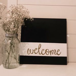 welcome sign craft kit !!